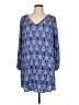 Lush Print Blue Casual Dress Size L - photo 1