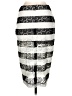 Express Stripes Silver Formal Skirt Size 4 - photo 2