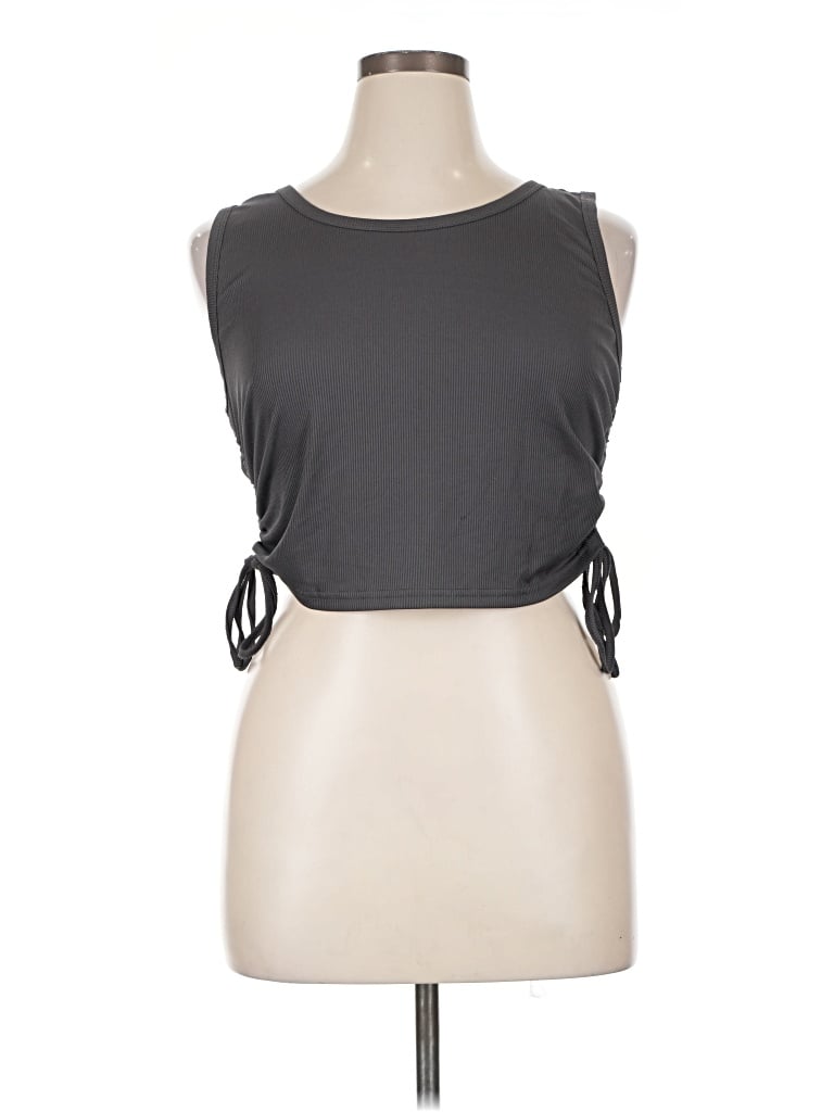 Pre-owned Ekouaer Sleeveless T-shirt In Gray