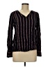 Hinge Black Long Sleeve Blouse Size M - photo 1