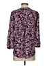 Not Your Daughter's Jeans 100% Polyester Floral Purple 3/4 Sleeve Blouse Size XS - photo 2
