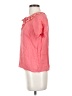 J.Crew 100% Linen Pink Short Sleeve Blouse Size 2 - photo 5