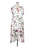 Curations Floral White Casual Dress Size 2X - photo 1