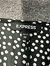 Express 100% Polyester Polka Dots Black Casual Dress Size XS - photo 7