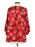 Ellen Tracy 100% Polyester Hearts Red 3/4 Sleeve Blouse Size M - photo 2