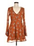 Forever 21 100% Polyester Orange Casual Dress Size M - photo 1