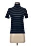 Andrea Jovine Stripes Blue Short Sleeve Turtleneck Size S - photo 1