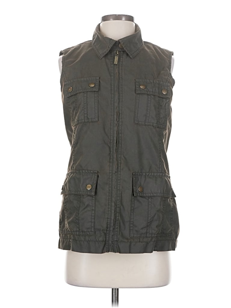 Pre-owned Liz Claiborne Vest In Green