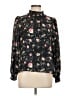 Fab'rik 100% Polyester Floral Black Long Sleeve Blouse Size L - photo 1