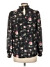 Fab'rik 100% Polyester Floral Black Long Sleeve Blouse Size L - photo 2