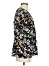 Pleione 100% Polyester Floral Black Short Sleeve T-Shirt Size S - photo 4