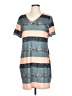 Unbranded Stripes Teal Casual Dress Size L - photo 1