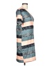 Unbranded Stripes Teal Casual Dress Size L - photo 4