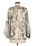 Tyche 100% Polyester Silver 3/4 Sleeve Blouse Size M - photo 2