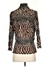 Juliette Animal Print Brown 3/4 Sleeve Blouse Size S - photo 2