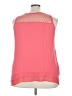 Cato 100% Nylon Pink Sleeveless Blouse Size 22 - photo 2