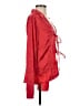 Free People 100% Polyester Red Long Sleeve Blouse Size S - photo 4