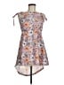 Assorted Brands Print Gray Casual Dress Size 8 - photo 1