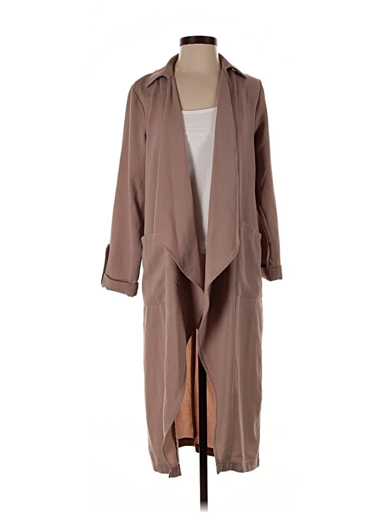 Pre-owned Lush Trenchcoat In Tan
