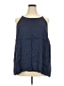Lane Bryant 100% Viscose Blue Sleeveless Blouse Size 28 - photo 1