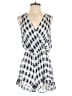 Moon 100% Polyester Checkered-gingham White Romper Size S - photo 1