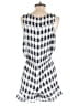 Moon 100% Polyester Checkered-gingham White Romper Size S - photo 2