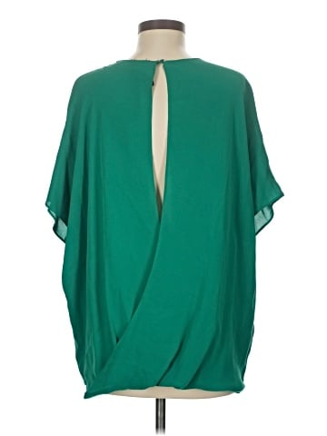 Poleci Short Sleeve Silk Top (view 2)