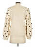 Cliche Polka Dots Ivory Pullover Sweater Size S - photo 2