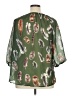 Unbranded 100% Polyester Green Short Sleeve Blouse Size XL - photo 2