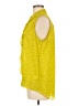 CAbi 100% Polyester Yellow Sleeveless Blouse Size M - photo 5