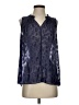 Simply Vera Vera Wang 100% Polyester Blue Sleeveless Blouse Size S - photo 1