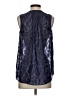Simply Vera Vera Wang 100% Polyester Blue Sleeveless Blouse Size S - photo 2