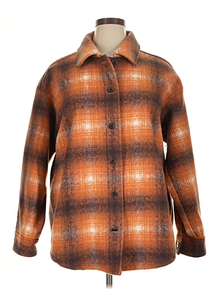Pre-owned Jjill Coat In Brown
