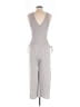 Caution to the Wind Metallic Gray Jumpsuit Size M (estimated) - photo 2