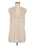 CAbi 100% Polyester Ivory Sleeveless Blouse Size M - photo 1