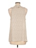CAbi 100% Polyester Ivory Sleeveless Blouse Size M - photo 2