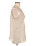 CAbi 100% Polyester Ivory Sleeveless Blouse Size M - photo 4