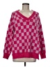 Unbranded 100% Polyester Checkered-gingham Pink Pullover Sweater Size M - photo 1
