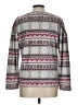 Jaclyn Intimates Print Gray Pullover Sweater Size L - photo 2