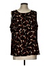 DKNY 100% Polyester Black Sleeveless Blouse Size L (estimated) - photo 1
