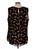 DKNY 100% Polyester Black Sleeveless Blouse Size L (estimated) - photo 2