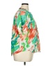 NYDJ Print Green Short Sleeve Blouse Size XL - photo 4