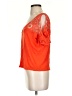 Express 100% Rayon Orange Short Sleeve Top Size XS - photo 5