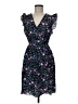 Rebecca Taylor 100% Polyester Floral Black Cocktail Dress Size 8 - photo 1