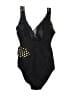 Inches Away Polka Dots Black One Piece Swimsuit Size XS (estimated) - photo 2
