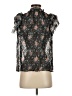 Ulla Johnson Black Short Sleeve Silk Top Size 2 - photo 2