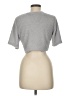 Dazy-Less 100% Polyester Silver Short Sleeve Top Size M - photo 2
