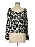 Gap 100% Rayon Black Long Sleeve Blouse Size L - photo 1