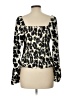 Gap 100% Rayon Black Long Sleeve Blouse Size L - photo 2