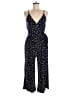 Kaileigh Polka Dots Blue Jumpsuit Size M - photo 1